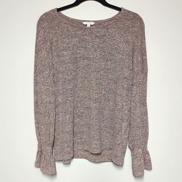 Lucky Brand Pink/Black long sleeve blouse - Picture 1 of 5